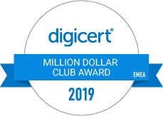 DigiCert Million Dollar Club Award 2019