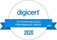 DigiCert Sales Performance Award 2020